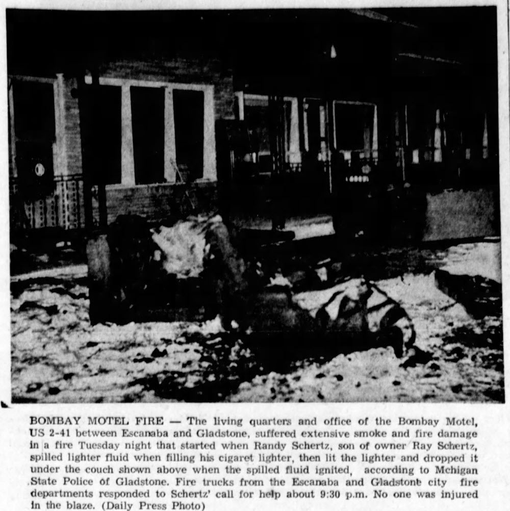 Bombay Motel - Feb 13 1974 Fire